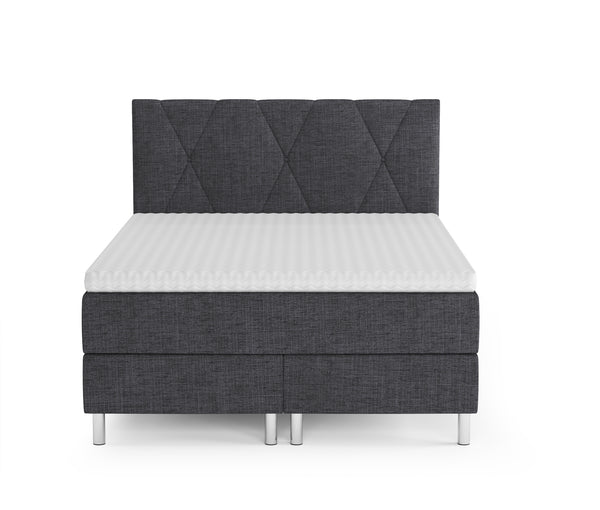 Boxspringbett TWILIGHT anthrazit 140 x 200 cm