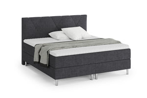 Boxspringbett TWILIGHT dunkelgrau 180 x 200 cm