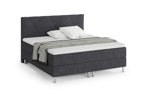Boxspringbett TWILIGHT dunkelgrau 180 x 200 cm