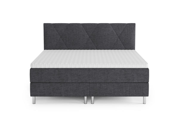 Boxspringbett TWILIGHT dunkelgrau 180 x 200 cm