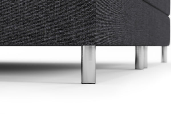 Boxspringbett TWILIGHT dunkelgrau 180 x 200 cm