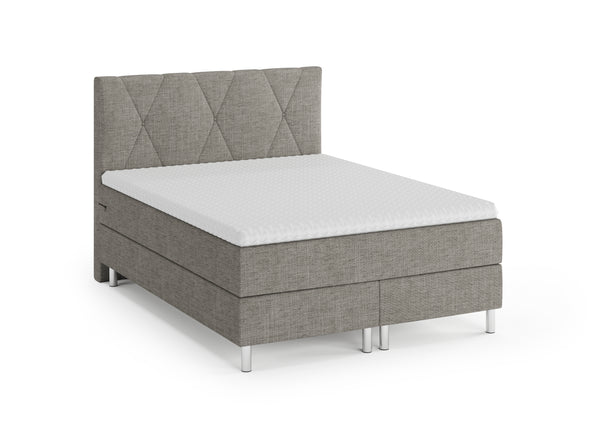 Boxspringbett TWILIGHT grau 140 x 200 cm