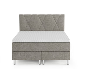 Boxspringbett TWILIGHT grau 140 x 200 cm