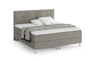 Boxspringbett TWILIGHT hellgrau 180 x 200 cm