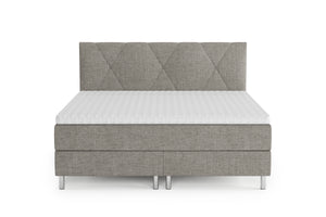 Boxspringbett TWILIGHT hellgrau 180 x 200 cm