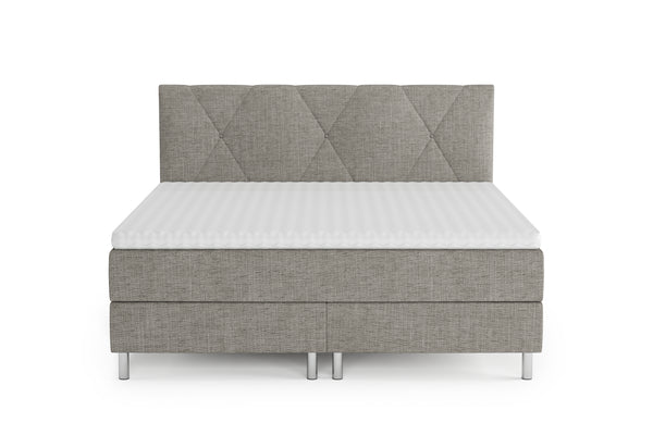 Boxspringbett TWILIGHT hellgrau 180 x 200 cm
