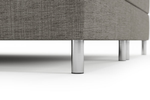Boxspringbett TWILIGHT hellgrau 180 x 200 cm