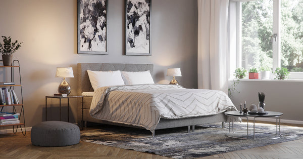 Boxspringbett TWILIGHT dunkelgrau 180 x 200 cm