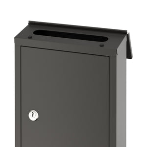 Briefkasten 30 x 22 cm schwarz