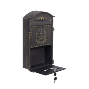 Briefkasten 42 x 26 cm bronze