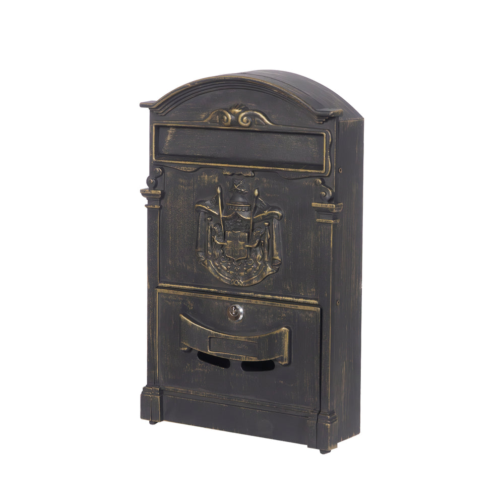 Briefkasten 42 x 26 cm bronze