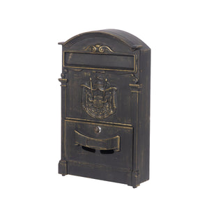 Briefkasten 42 x 26 cm bronze