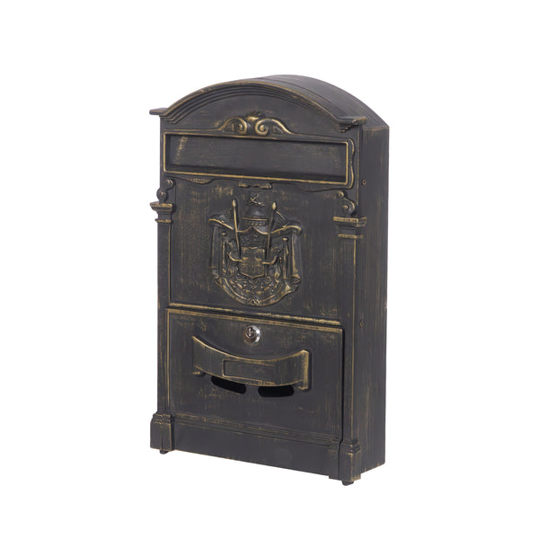Briefkasten 42 x 26 cm bronze