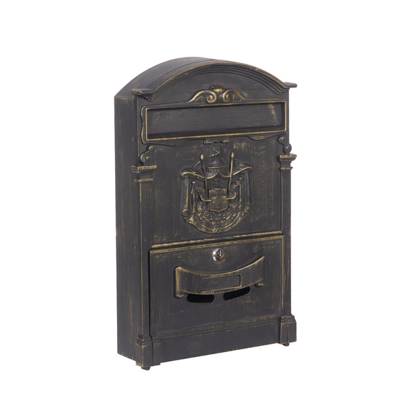 Briefkasten 42 x 26 cm bronze