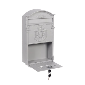 Briefkasten 42 x 26 cm grau