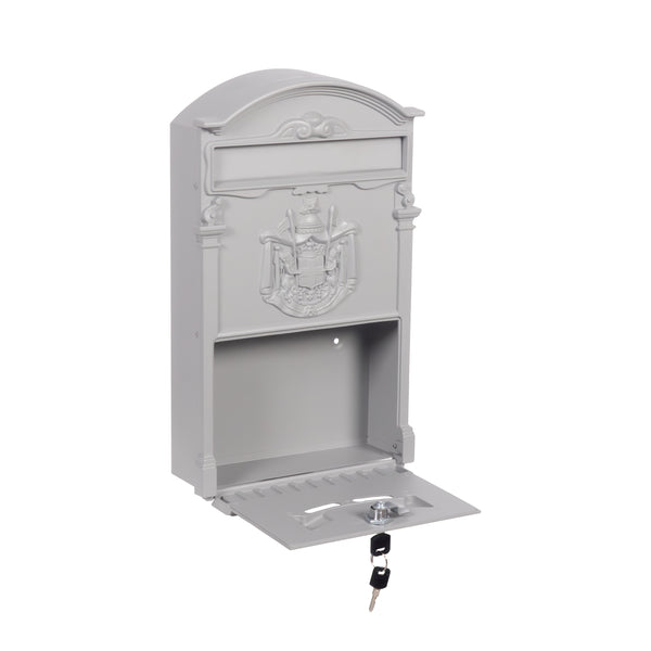 Briefkasten 42 x 26 cm grau