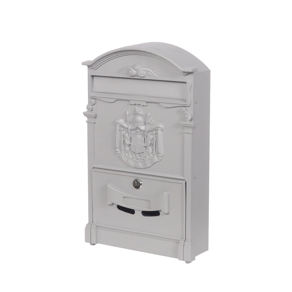 Briefkasten 42 x 26 cm grau