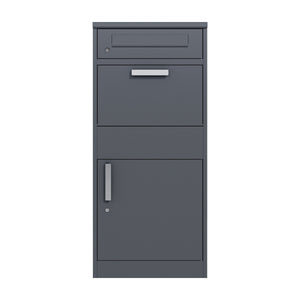 Boîte aux lettres avec compartiment à colis 50 x 112 cm anthracite