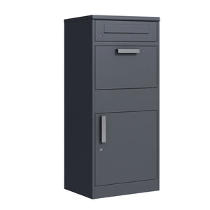 Boîte aux lettres avec compartiment à colis 50 x 112 cm anthracite
