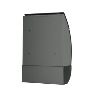 Briefkasten mit Zeitungsfach 40 x 30 cm schwarz
