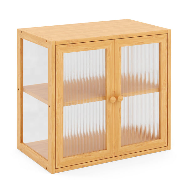 Brotkasten Bambus BRIO 2 Etagen mit Sichtfenster 42 x 25 x 38 cm