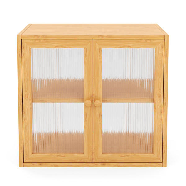 Brotkasten Bambus BRIO 2 Etagen mit Sichtfenster 42 x 25 x 38 cm