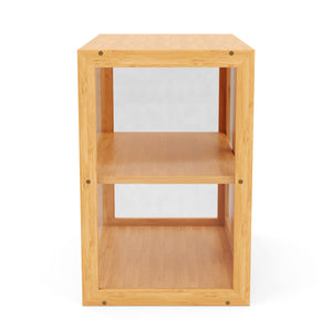 Brotkasten Bambus BRIO 2 Etagen mit Sichtfenster 42 x 25 x 38 cm