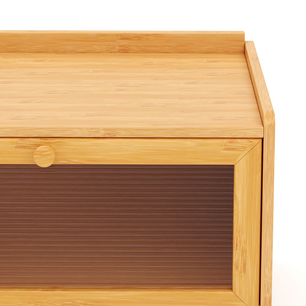 Brotkasten Bambus TARTE mit Sichtfenster 40 x 26 x 25 cm