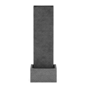 Brunnen Steinoptik mit LED 34 x 22 x 100 cm