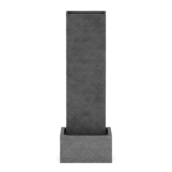 Brunnen Steinoptik mit LED 34 x 22 x 100 cm