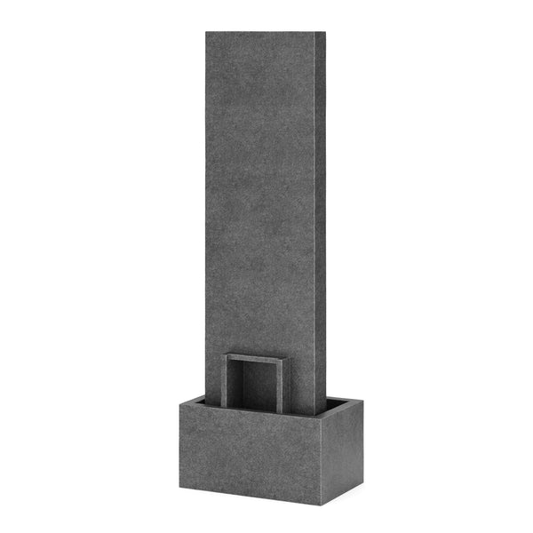 Brunnen Steinoptik mit LED 34 x 22 x 100 cm