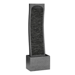 Brunnen Steinoptik mit LED 33 x 20 x 98 cm
