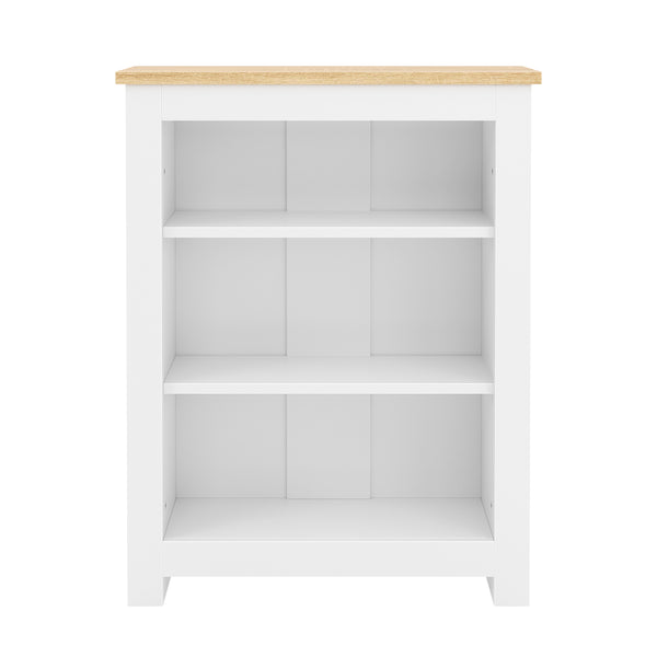 Bücherregal ARLES 60 x 24 x 75 cm weiss