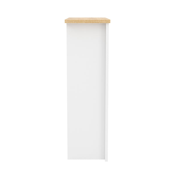 Bücherregal ARLES 60 x 24 x 75 cm weiss