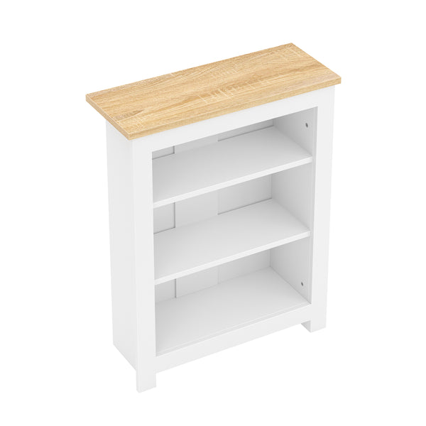 Bücherregal ARLES 60 x 24 x 75 cm weiss