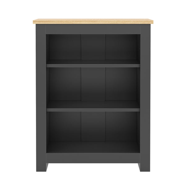 Bücherregal ARLES 60 x 24 x 75 cm anthrazit