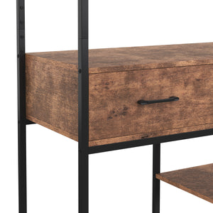 Bücherregal Vintage BONITA 2 Schubladen 90 x 180 cm