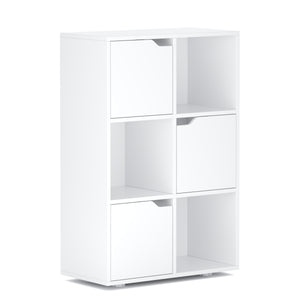 Bücherregal BROOKS 6 Fächer 60 x 91 cm weiss