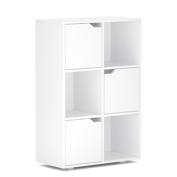 Bücherregal BROOKS 6 Fächer 60 x 91 cm weiss