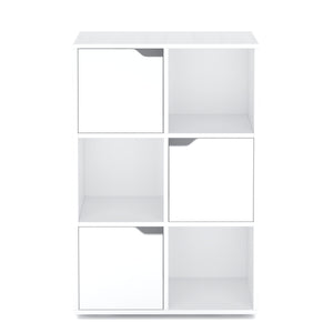 Bücherregal BROOKS 6 Fächer 60 x 91 cm weiss