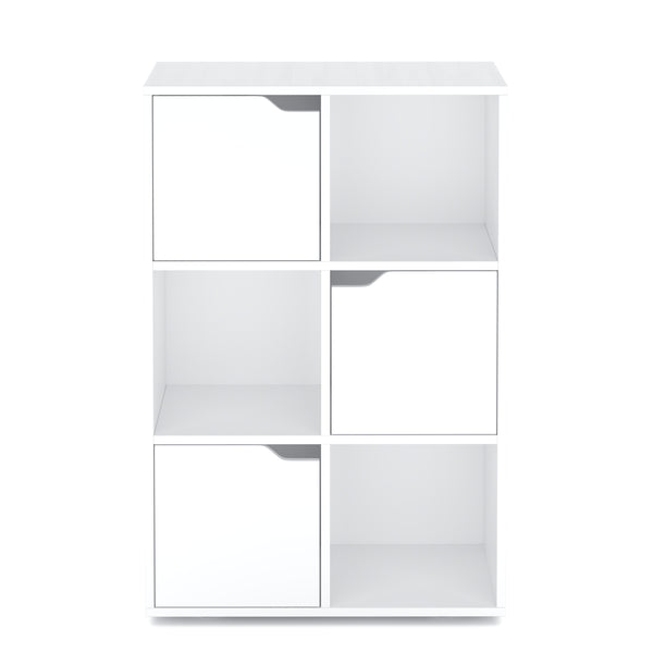 Bücherregal BROOKS 6 Fächer 60 x 91 cm weiss