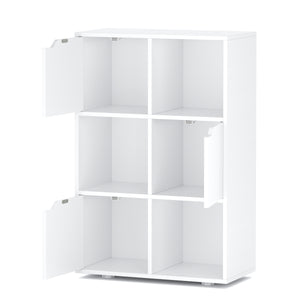Bücherregal BROOKS 6 Fächer 60 x 91 cm weiss