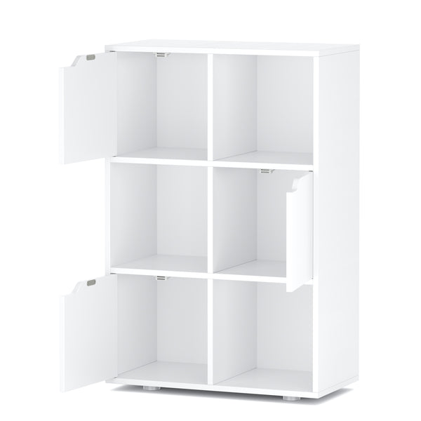 Bücherregal BROOKS 6 Fächer 60 x 91 cm weiss