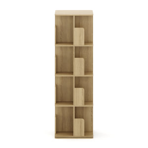 Bücherregal Drehregal CATO mit 16 Fächer 40 x 128 cm braun