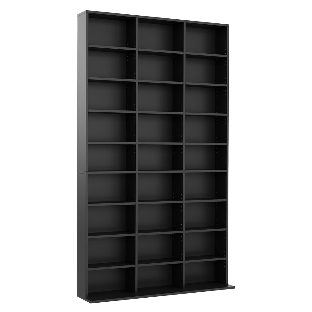 Libreria/mobile porta CD MAKS, 102 x 175 cm, nero