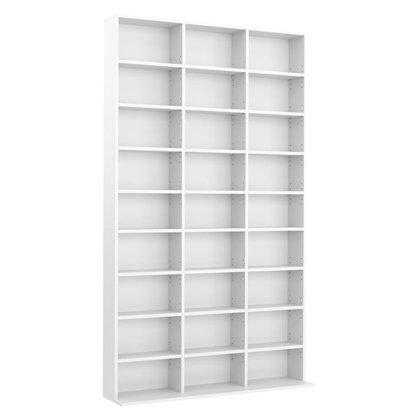 Bücherregal CD-Schrank MAKS 102 x 175 cm weiss