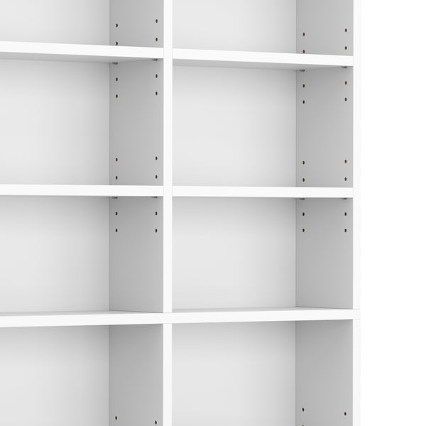 Bücherregal CD-Schrank MAKS 102 x 175 cm weiss