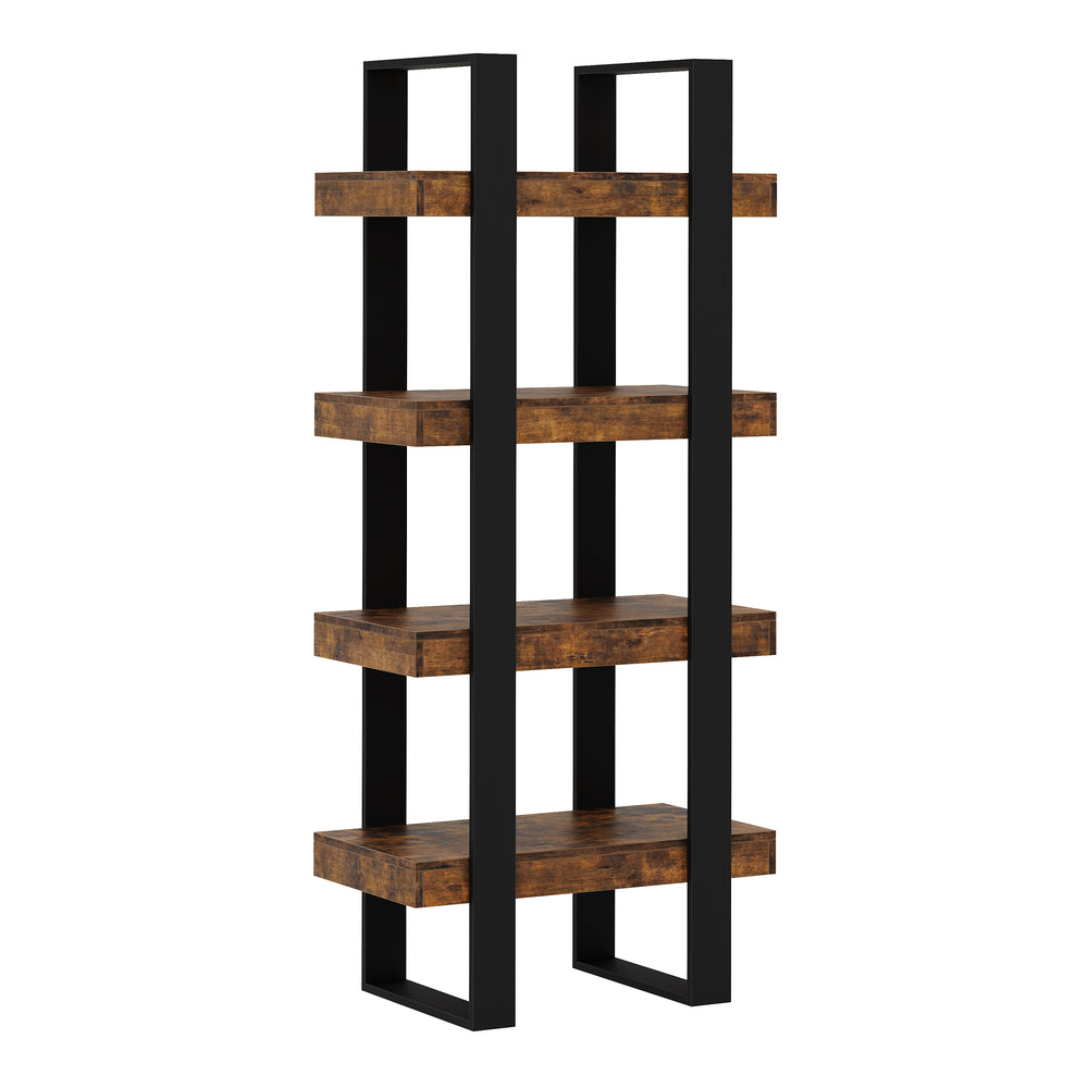 Bücherregal CHELSEA 70 x 160 cm braun/schwarz