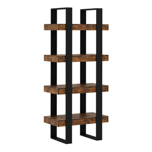 Bücherregal CHELSEA 70 x 160 cm braun/schwarz