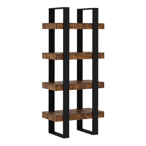 Bücherregal CHELSEA 70 x 160 cm braun/schwarz